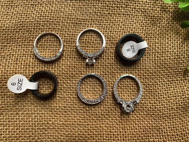 Ring display case front view